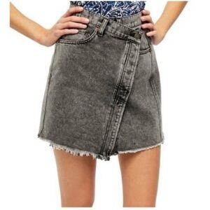 Free People We the Free Parker Wrap Front Mini Skirt Size 26